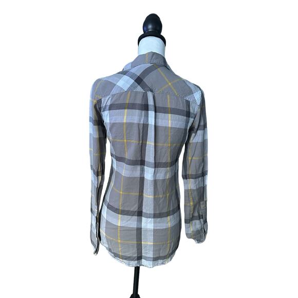 Nollie Flannel Gray White Yellow Medium - Picture 3 of 3